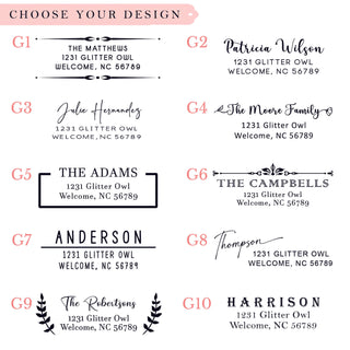 Personalized Return Address Labels Stickers - 10 Designs to Choose From