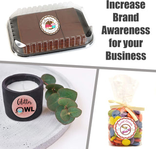 Custom Logo Stickers Label Stickers - 2 inch Round Glossy