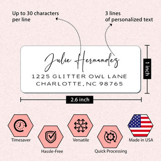 Personalized Return Address Labels Stickers - 10 Designs to Choose From