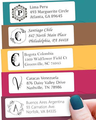 Personalized Return Address Labels Monogram - Small Label Monogram