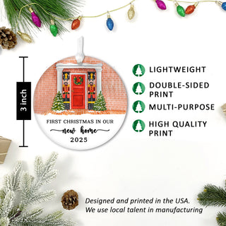 New Home Christmas Ornaments 2025 - Front Door
