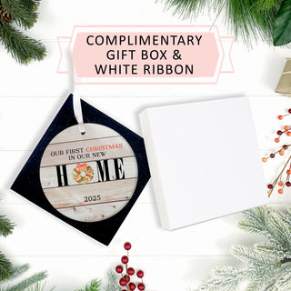 New Home Christmas Ornaments 2025 - Wood