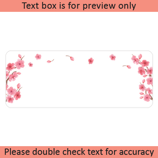 Personalized Return Address Labels Spring - Set of 120 Custom Mailing Labels for Envelopes, Self Adhesive Flat Sheet Rectangle Personalized Name Stickers (Cherry Blossom)