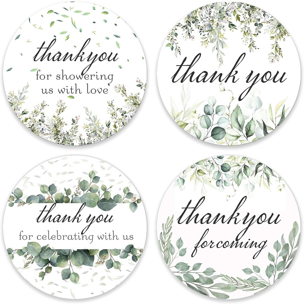 Thank You Greenery Stickers - Greenery Eucalyptus – Glitter Owl