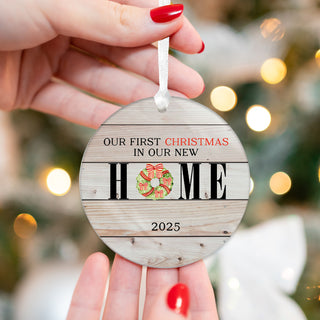 New Home Christmas Ornaments 2025 - Wood