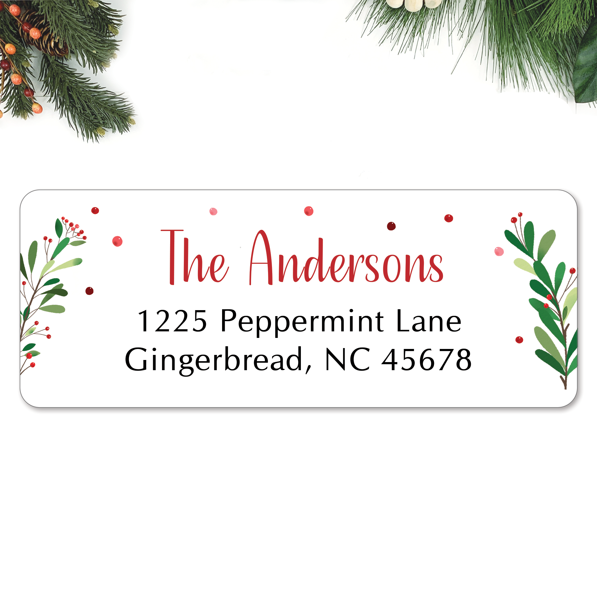 Personalized Christmas Address Labels - Holly Berry – Glitter Owl personalized-christmas-address-labels-holly-berry-glitter-owl