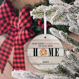 New Home Christmas Ornaments 2025 - Wood