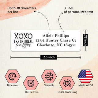Personalized Return Address Labels Religious - High Gloss Custom Mailing Labels on Sheets (50 - 1000)