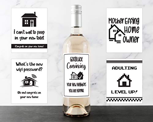 Gfhzdmf New Apartment Gifts Housewarming Gift for New Home Owner Drawstring  Wine Wrap Bag First Home Gift Housewarming Party Decorations House Warming