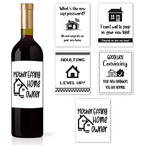OOFFUN Housewarming Gifts - House Warming Gifts New Home - Wine Tumblers  and Bottle Accessories - Home Essentials for New Home - Wine Gifts for New  House 